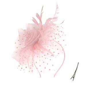 Fascinators For Women Tea Party Headband Hats Cocktail Flower Mesh 5317